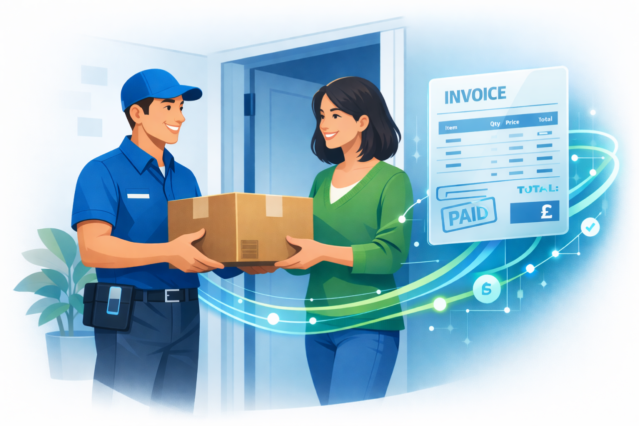 Sage 200 invoice on delivery.