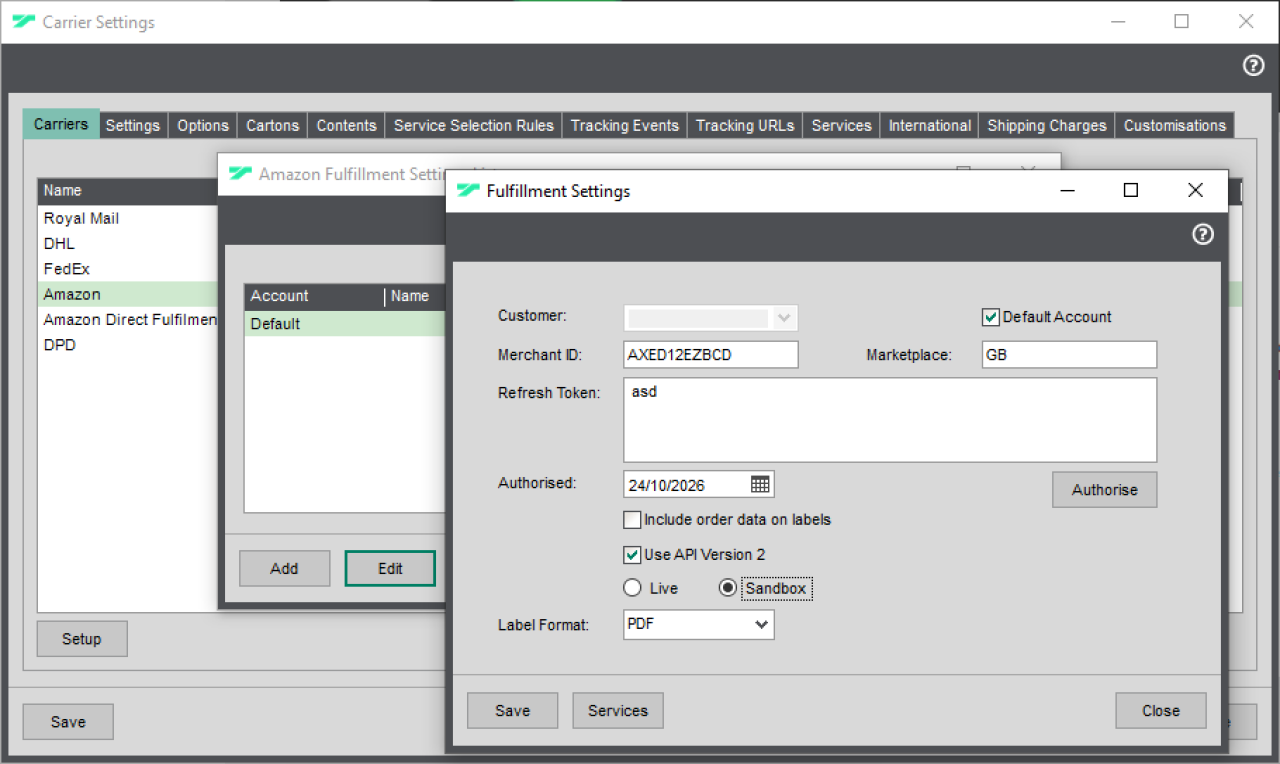 Amazon Sage 200.