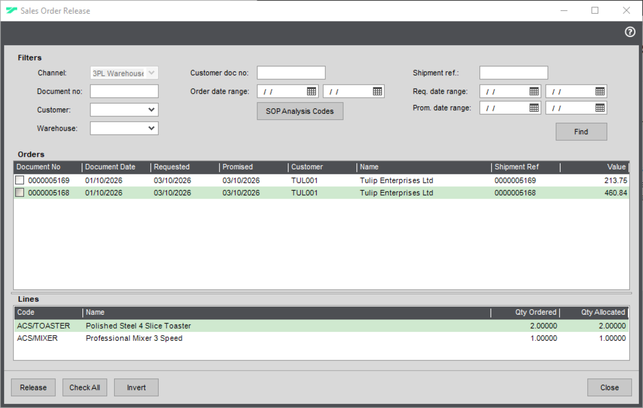 3PL Sage 200.