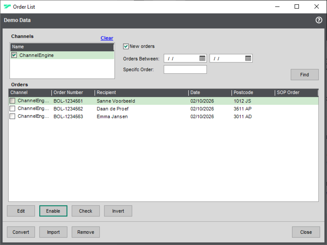 Sage 200 ChannelEngine Etsy.