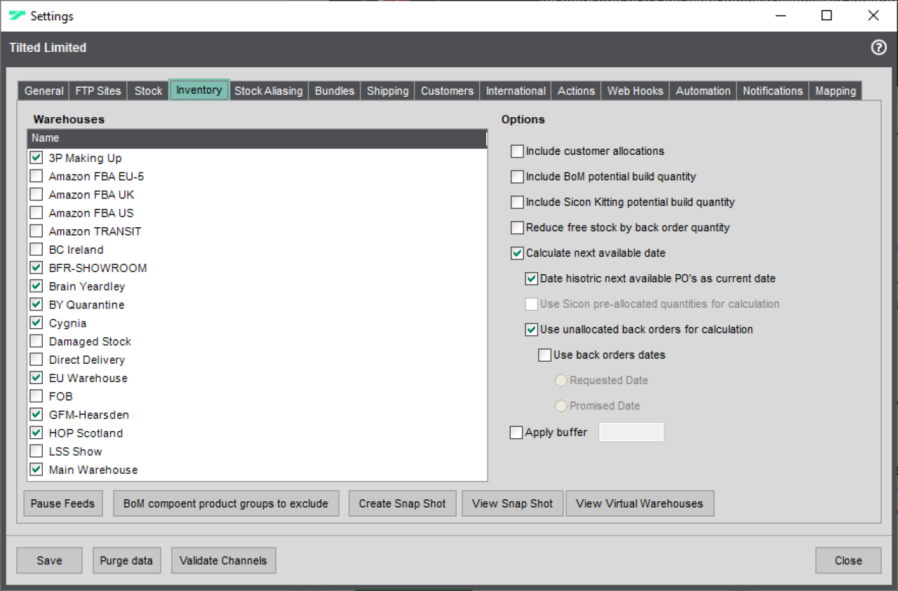 Sage 200 Inventory Upload.